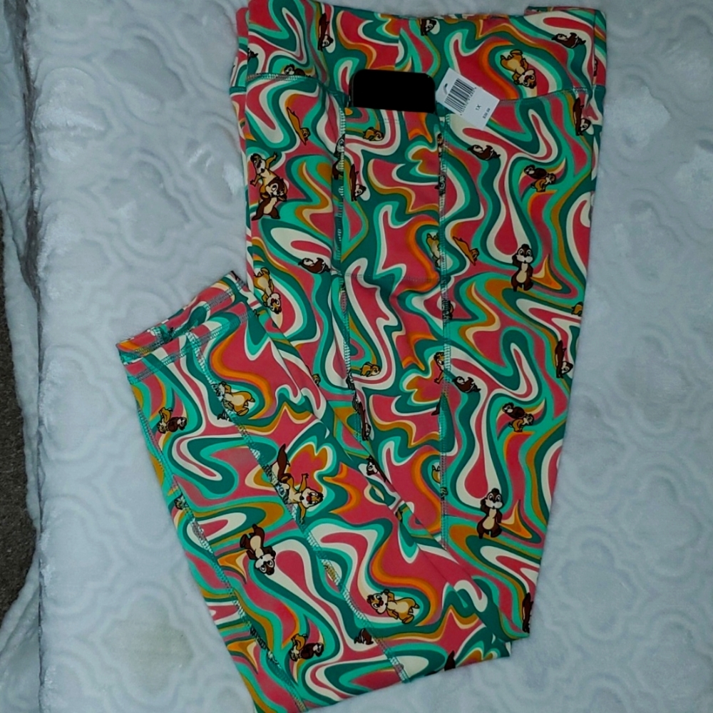Disney Parks Chip and Dale multicolored leggings